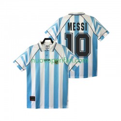 Maglie da Calcio Argentina Lionel Messi 10 1996 1997 Retro Uomo Prima Tenuta Maniche Corte