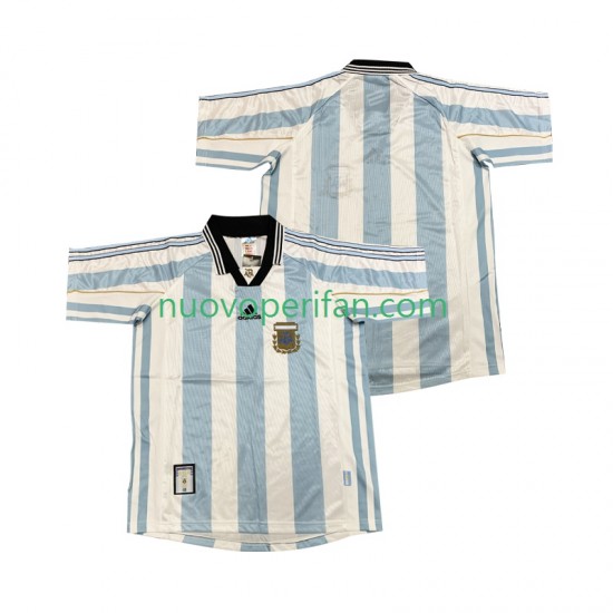 Maglie da Calcio Argentina Retro Uomo Prima Tenuta 1998 Maniche Corte