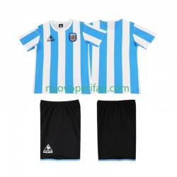 Maglie da Calcio Argentina 1986 Retro Bambino Prima Tenuta Maniche Corte