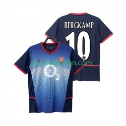 Maglie da Calcio Arsenal BERGKAMP 10 Retro Uomo Trasferta Tenuta 2004 2002 Maniche Corte