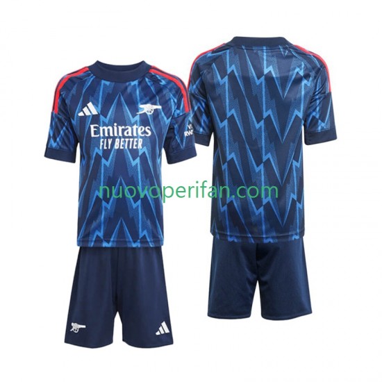 Maglie da Calcio Arsenal Bambino Trasferta Tenuta 2025-2026 Maniche Corte