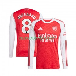 Maglie da Calcio Arsenal Martin Odegaard 8 Uomo Prima Tenuta 2025-2026 Maniche Lunghe