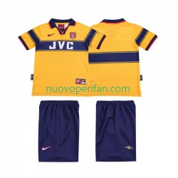 Maglie da Calcio Arsenal 1997 Retro Bambino Trasferta Tenuta 1999 Maniche Corte