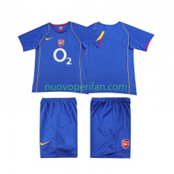 Maglie da Calcio Arsenal 2005 Retro Bambino Trasferta Tenuta 2004 Maniche Corte