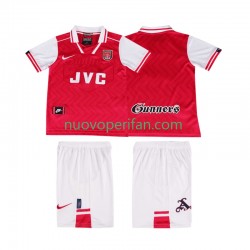 Maglie da Calcio Arsenal 1996 1997 Retro Bambino Prima Tenuta Maniche Corte