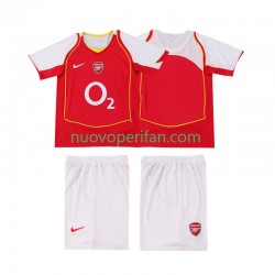 Maglie da Calcio Arsenal 2005 Retro Bambino Prima Tenuta 2004 Maniche Corte