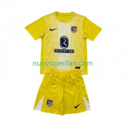 Maglie da Calcio Atlético Madrid Portiere Bambino Prima Tenuta 2025-2026 Maniche Corte