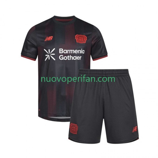 Maglie da Calcio Bayer 04 Leverkusen Bambino Prima Tenuta 2025-2026 Maniche Corte