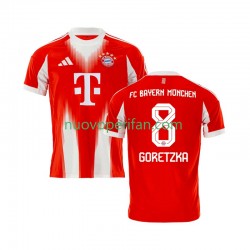 Maglie da Calcio FC Bayern München Leon Goretzka 8 Uomo Prima Tenuta 2025-2026 Maniche Corte