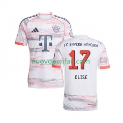 Maglie da Calcio FC Bayern München Michael Olise 17 Uomo Trasferta Tenuta 2025-2026 Maniche Corte