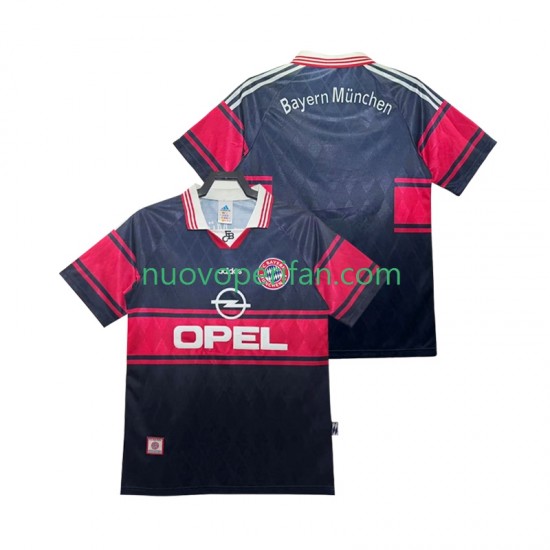Maglie da Calcio FC Bayern München 1997 Retro Uomo Prima Tenuta 1999 Maniche Corte
