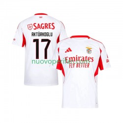 Maglie da Calcio Benfica Kerem Akturkoglu 17 Uomo Trasferta Tenuta 2025-2026 Maniche Corte