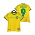 Maglie da Calcio Brasile RONALDO 9 Retro Uomo Prima Tenuta 1998 Maniche Corte