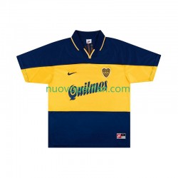 Maglie da Calcio CA Boca Juniors 2000 Retro Uomo Prima Tenuta 1999 Maniche Corte