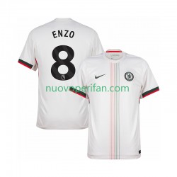 Maglie da Calcio Chelsea Enzo Fernandez 8 Uomo Trasferta Tenuta 2025-2026 Maniche Corte