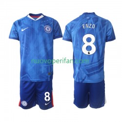Maglie da Calcio Chelsea Enzo Fernandez 8 Bambino Prima Tenuta 2025-2026 Maniche Corte