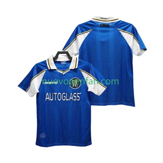 Maglie da Calcio Chelsea 1997 Retro Uomo Prima Tenuta 1999 Maniche Corte