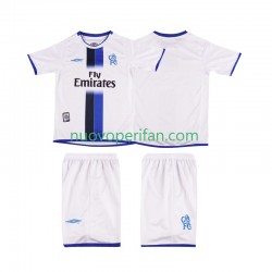 Maglie da Calcio Chelsea 2003 Retro Bambino Trasferta Tenuta 2004 Maniche Corte