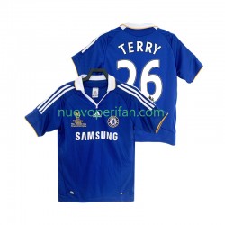 Maglie da Calcio Chelsea TERRY 26 2007 Retro Uomo Prima Tenuta 2008 Maniche Corte