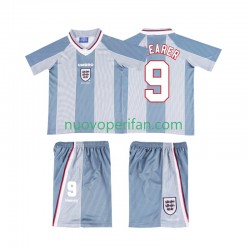 Maglie da Calcio Inghilterra SHEARER 9 1996 Retro Bambino Trasferta Tenuta Maniche Corte