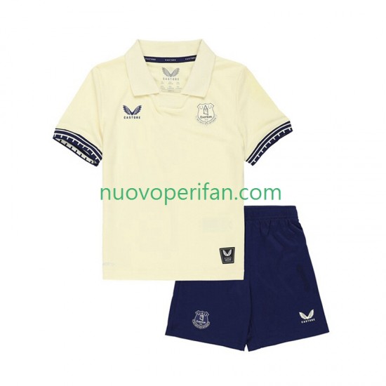 Maglie da Calcio Everton Bambino Trasferta Tenuta 2025-2026 Maniche Corte