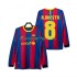 Maglie da Calcio FC Barcelona A INIESTA 8 Retro Uomo Prima Tenuta 2011 2010 Maniche Lunghe