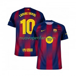 Maglie da Calcio FC Barcelona Lamine Yamal 10 Champions League Uomo Prima Tenuta 2025-2026 Maniche Corte