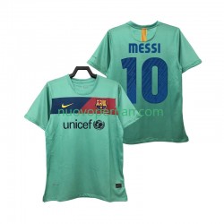 Maglie da Calcio FC Barcelona Lionel Messi 10 Retro Uomo Trasferta Tenuta 2011 2010 Maniche Corte