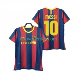 Maglie da Calcio FC Barcelona Lionel Messi 10 Retro Uomo Prima Tenuta 2011 2010 Maniche Corte