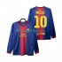 Maglie da Calcio FC Barcelona Lionel Messi 10 2012 2013 Retro Uomo Prima Tenuta Maniche Lunghe