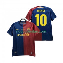 Maglie da Calcio FC Barcelona Lionel Messi 10 Champions League 2009 Retro Uomo Prima Tenuta 2008 Maniche Corte