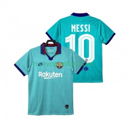 Maglie da Calcio FC Barcelona Lionel Messi 10 2019 2020 Retro Uomo Alternativa Tenuta Maniche Corte