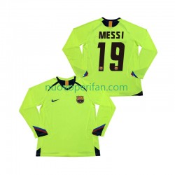 Maglie da Calcio FC Barcelona Lionel Messi 19 2005 Retro Uomo Trasferta Tenuta 2006 Maniche Lunghe