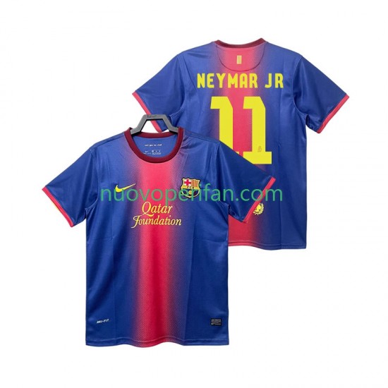 Maglie da Calcio FC Barcelona Neymar JR 11 2012 2013 Retro Uomo Prima Tenuta Maniche Corte