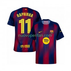 Maglie da Calcio FC Barcelona Raphinha 11 Champions League Uomo Prima Tenuta 2025-2026 Maniche Corte