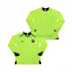 Maglie da Calcio FC Barcelona 2005 Retro Uomo Trasferta Tenuta 2006 Maniche Lunghe