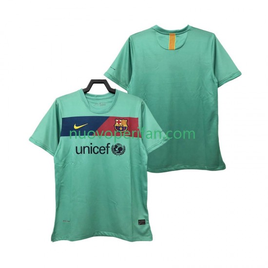 Maglie da Calcio FC Barcelona Retro Uomo Trasferta Tenuta 2011 2010 Maniche Corte