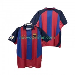 Maglie da Calcio FC Barcelona 2003 Retro Uomo Prima Tenuta 2004 Maniche Corte