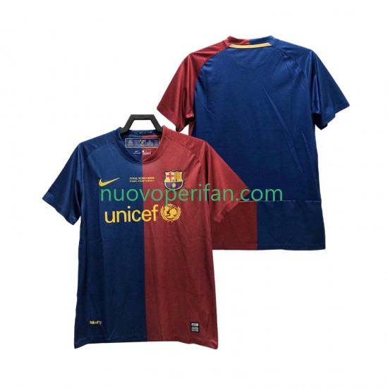 Maglie da Calcio FC Barcelona Champions League 2009 Retro Uomo Prima Tenuta 2008 Maniche Corte