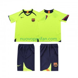 Maglie da Calcio FC Barcelona 2005 Retro Bambino Trasferta Tenuta 2006 Maniche Corte