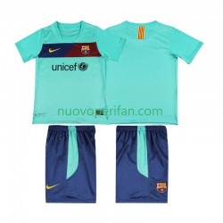 Maglie da Calcio FC Barcelona Retro Bambino Trasferta Tenuta 2011 2010 Maniche Corte