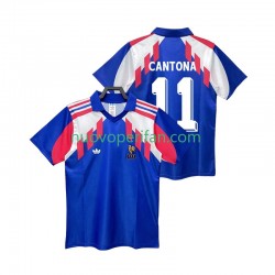 Maglie da Calcio Francia CANTONA 11 1990 Retro Uomo Prima Tenuta Maniche Corte