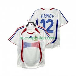 Maglie da Calcio Francia Henry 12 Retro Uomo Trasferta Tenuta 2006 Maniche Corte