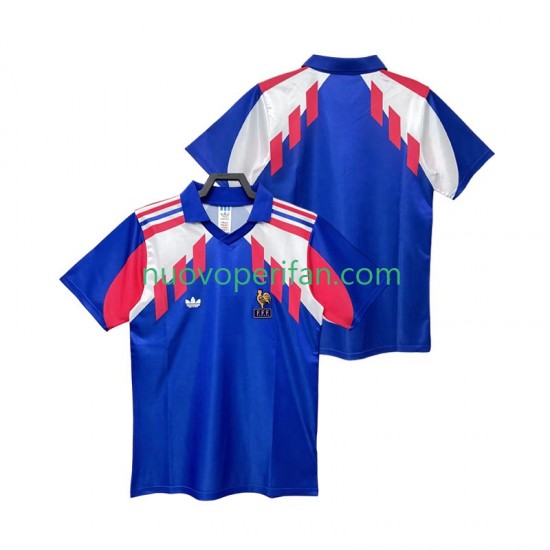 Maglie da Calcio Francia 1990 Retro Uomo Prima Tenuta Maniche Corte