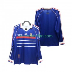 Maglie da Calcio Francia Retro Uomo Prima Tenuta 1998 Maniche Lunghe