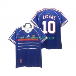 Maglie da Calcio Francia ZIDANE 10 Retro Uomo Prima Tenuta 1998 Maniche Corte
