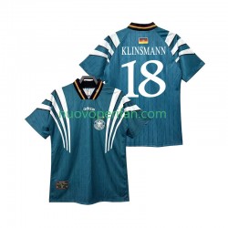 Maglie da Calcio Germania KLINSMANN 18 1996 Retro Uomo Trasferta Tenuta Maniche Corte
