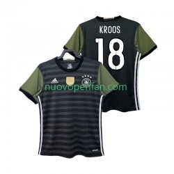 Maglie da Calcio Germania KROOS 18 2016 Retro Uomo Trasferta Tenuta Maniche Corte