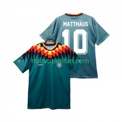 Maglie da Calcio Germania MATTHAUS 10 Retro Uomo Trasferta Tenuta 1994 Maniche Corte