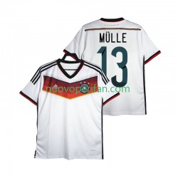 Maglie da Calcio Germania MULLER 13 2014 Retro Uomo Prima Tenuta Maniche Corte